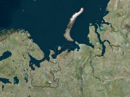 Téléchargez les photos : Arkhangel'sk, region of Russia. High resolution satellite map - en image libre de droit