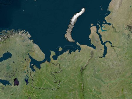 Foto de Arkhangel'sk, region of Russia. Low resolution satellite map - Imagen libre de derechos