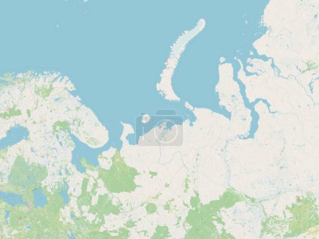 Photo for Arkhangel'sk, region of Russia. Open Street Map - Royalty Free Image