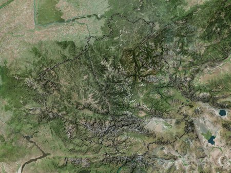 Photo for Gorno-Altay, republic of Russia. High resolution satellite map - Royalty Free Image