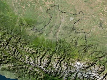 Photo for Karachay-Cherkess, republic of Russia. Low resolution satellite map - Royalty Free Image