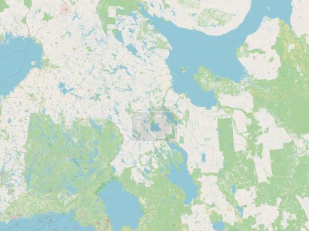 Photo for Karelia, republic of Russia. Open Street Map - Royalty Free Image