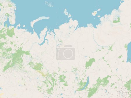 Photo for Krasnoyarsk, territory of Russia. Open Street Map - Royalty Free Image