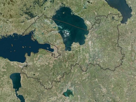 Téléchargez les photos : Leningrad, region of Russia. High resolution satellite map - en image libre de droit