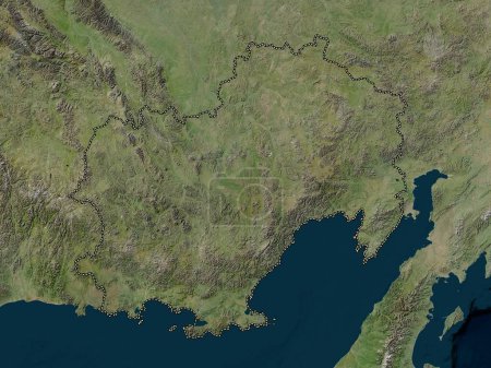 Photo for Maga Buryatdan, region of Russia. Low resolution satellite map - Royalty Free Image