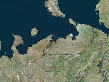 Téléchargez les photos : Nenets, autonomous province of Russia. High resolution satellite map - en image libre de droit
