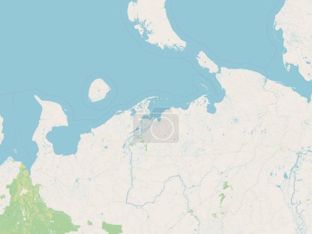 Photo for Nenets, autonomous province of Russia. Open Street Map - Royalty Free Image