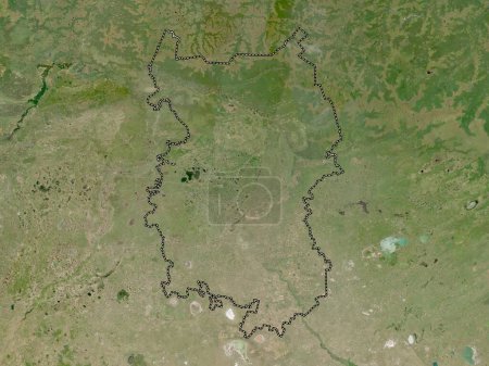Téléchargez les photos : Omsk, region of Russia. Low resolution satellite map - en image libre de droit