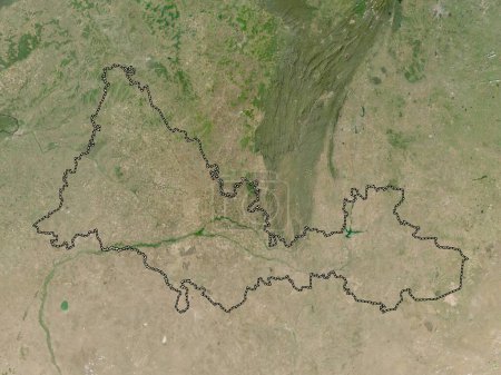 Téléchargez les photos : Orenburg, region of Russia. Low resolution satellite map - en image libre de droit