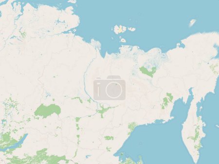 Téléchargez les photos : Sakha, republic of Russia. Open Street Map - en image libre de droit