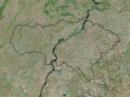 Foto de Saratov, region of Russia. High resolution satellite map - Imagen libre de derechos