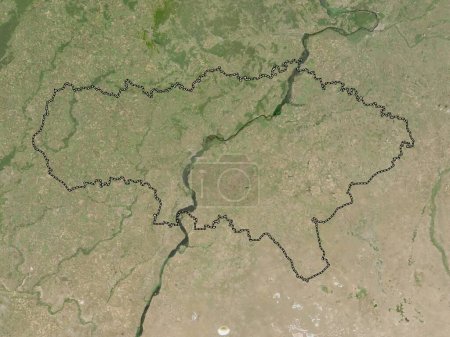 Téléchargez les photos : Saratov, region of Russia. Low resolution satellite map - en image libre de droit