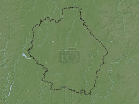 Foto de Tambov, region of Russia. Elevation map colored in wiki style with lakes and rivers - Imagen libre de derechos