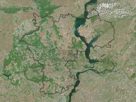 Foto de Ul'yanovsk, region of Russia. High resolution satellite map - Imagen libre de derechos