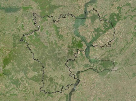 Téléchargez les photos : Ul'yanovsk, region of Russia. Low resolution satellite map - en image libre de droit