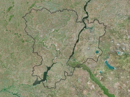 Photo for Volgograd, region of Russia. High resolution satellite map - Royalty Free Image