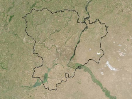 Photo for Volgograd, region of Russia. Low resolution satellite map - Royalty Free Image