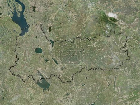 Téléchargez les photos : Vologda, region of Russia. High resolution satellite map - en image libre de droit