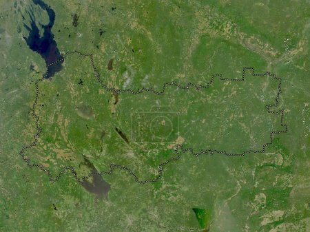 Téléchargez les photos : Vologda, region of Russia. Low resolution satellite map - en image libre de droit