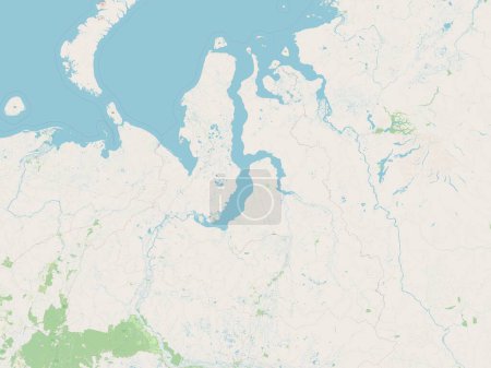 Téléchargez les photos : Yamal-Nenets, autonomous province of Russia. Open Street Map - en image libre de droit