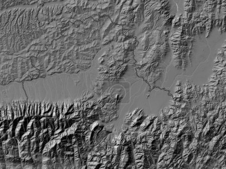 Foto de Brasov, county of Romania. Bilevel elevation map with lakes and rivers - Imagen libre de derechos