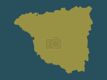 Photo for Gorj, county of Romania. Solid color shape - Royalty Free Image