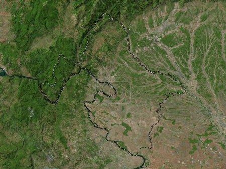 Téléchargez les photos : Mehedinti, county of Romania. High resolution satellite map - en image libre de droit