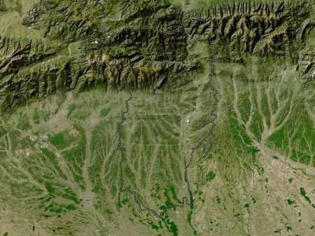 Foto de Valcea, county of Romania. Low resolution satellite map - Imagen libre de derechos