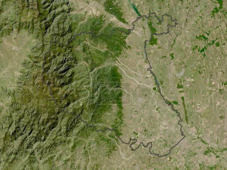 Téléchargez les photos : Vrancea, county of Romania. Low resolution satellite map - en image libre de droit
