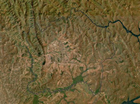 Téléchargez les photos : Umujyi wa Kigali, province of Rwanda. Low resolution satellite map - en image libre de droit