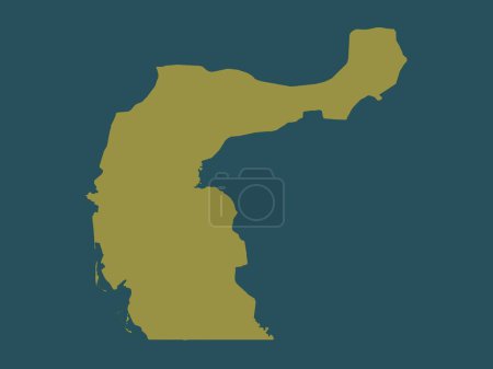 Photo for Fatick, region of Senegal. Solid color shape - Royalty Free Image