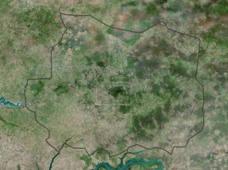 Téléchargez les photos : Kaffrine, région du Sénégal. Carte satellite haute résolution - en image libre de droit