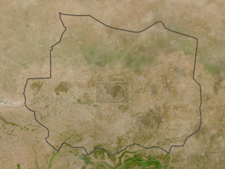 Photo for Kaffrine, region of Senegal. Low resolution satellite map - Royalty Free Image