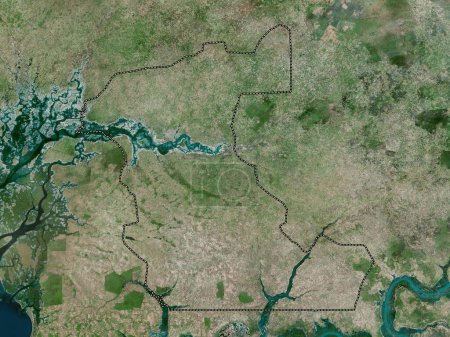 Photo for Kaolack, region of Senegal. High resolution satellite map - Royalty Free Image