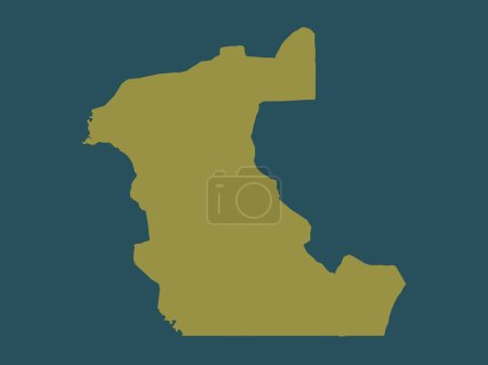 Photo for Kaolack, region of Senegal. Solid color shape - Royalty Free Image