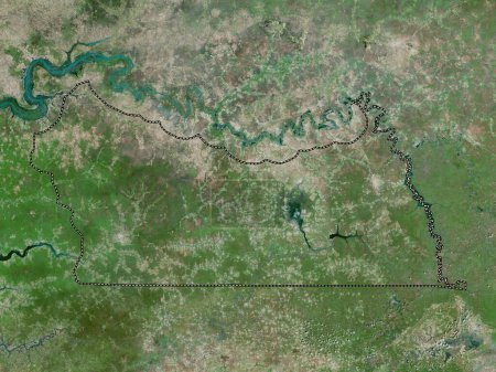 Téléchargez les photos : Kolda, region of Senegal. High resolution satellite map - en image libre de droit