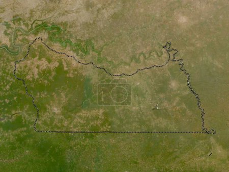 Photo for Kolda, region of Senegal. Low resolution satellite map - Royalty Free Image