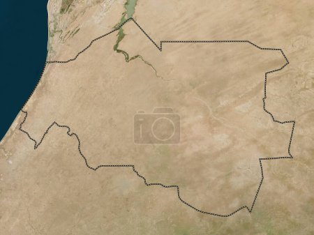 Photo for Louga, region of Senegal. Low resolution satellite map - Royalty Free Image
