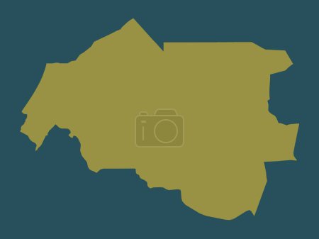 Photo for Louga, region of Senegal. Solid color shape - Royalty Free Image