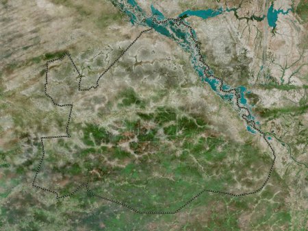 Téléchargez les photos : Matam, region of Senegal. High resolution satellite map - en image libre de droit