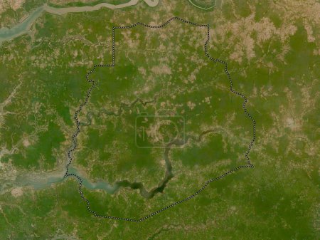 Photo for Sedhiou, region of Senegal. Low resolution satellite map - Royalty Free Image