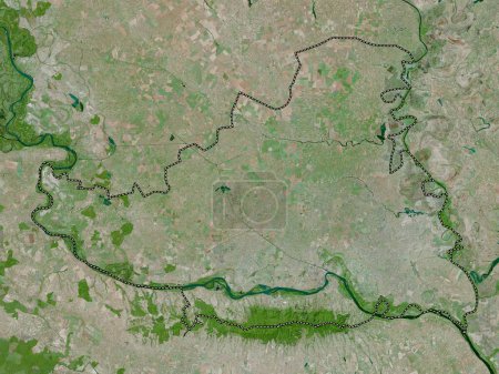 Foto de Juzno-Backi, distrito de Serbia. Mapa de satélite de alta resolución - Imagen libre de derechos