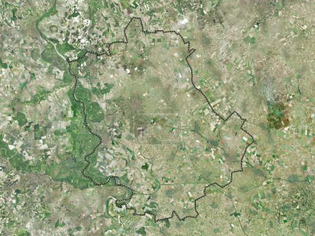 Foto de Zapadno-Backi, distrito de Serbia. Mapa de satélite de alta resolución - Imagen libre de derechos