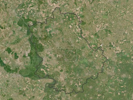 Foto de Zapadno-Backi, distrito de Serbia. Mapa satelital de baja resolución - Imagen libre de derechos