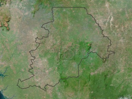 Téléchargez les photos : Northern, province of Sierra Leone. High resolution satellite map - en image libre de droit