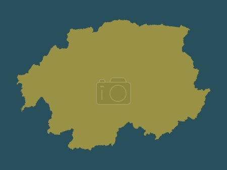 Photo for Banskobystricky, region of Slovakia. Solid color shape - Royalty Free Image