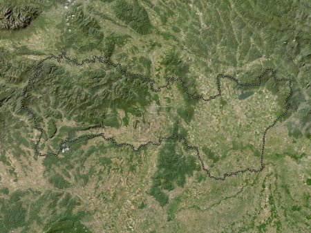 Photo for Kosicky, region of Slovakia. Low resolution satellite map - Royalty Free Image
