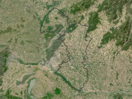 Foto de Trnavsky, region of Slovakia. Low resolution satellite map - Imagen libre de derechos