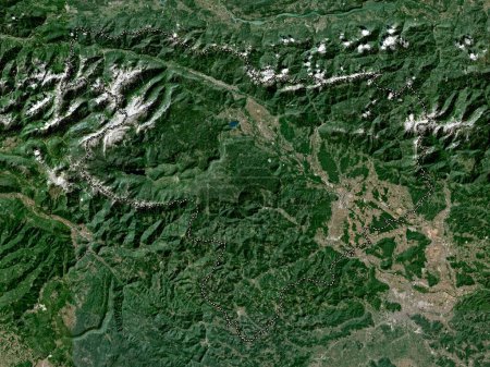 Photo for Gorenjska, statistical region of Slovenia. Low resolution satellite map - Royalty Free Image