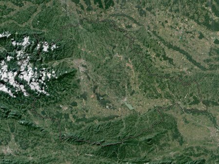 Photo for Podravska, statistical region of Slovenia. Low resolution satellite map - Royalty Free Image